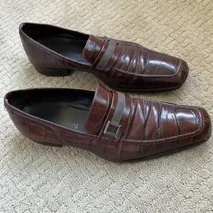 Armani Alligator Men’s Brown Leather Slip-ons size 44 (US 10) Giorgio Armani | Shoes | Armani Alligator Mens Brown Leather  main image 3